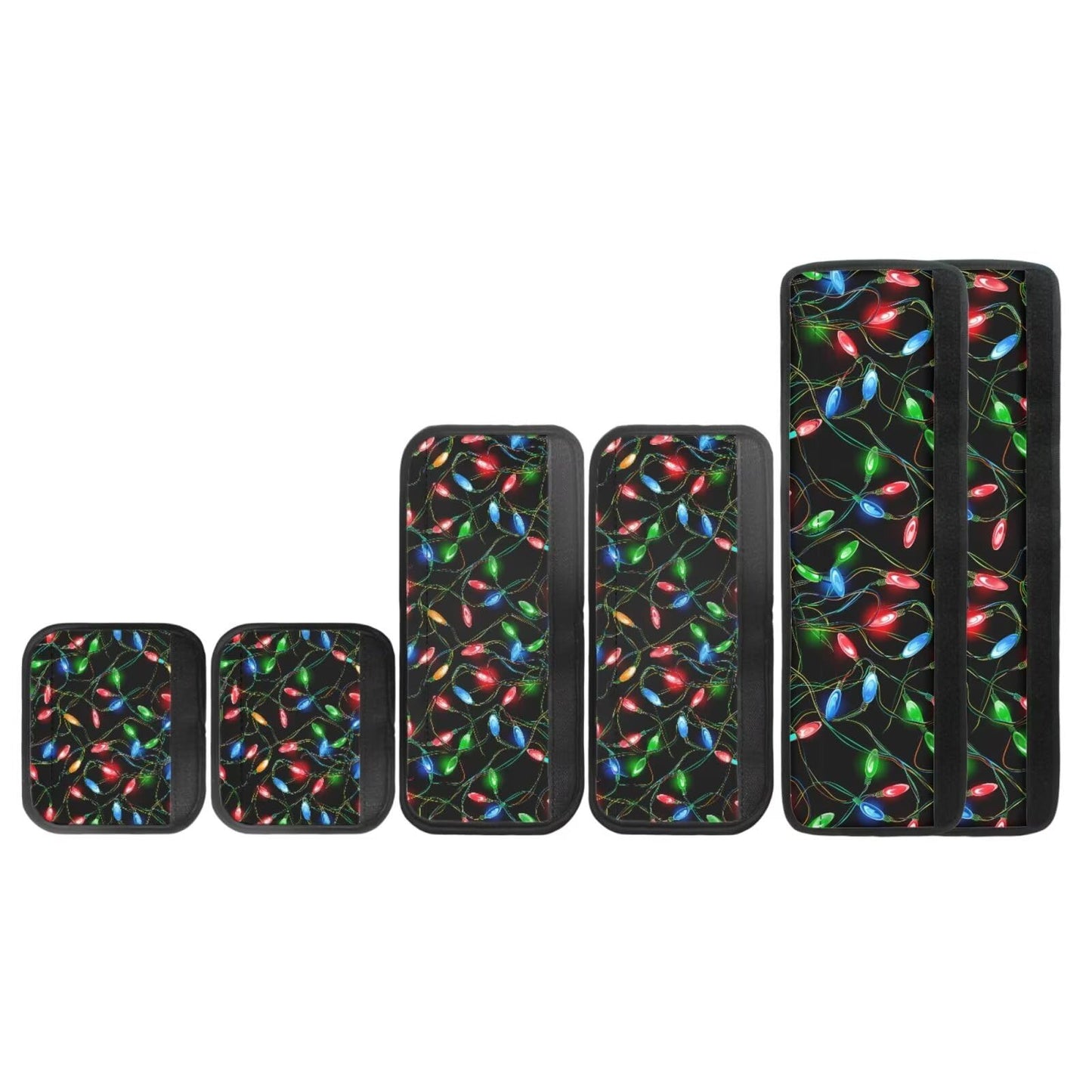 Yatixapu Refrigerator Door Handle Covers Pack of 6, Christmas Lights Washable Antiskid Protector for Fridge Oven Dishwasher, Keep Your Kitchen Appliance Clean from Smudges Food Stains