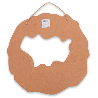 Open Road Brands Disney Winnie the Pooh Gingerbread Wreath Hanging Wood Wall Decor - Cute Winnie the Pooh Christmas Decoration for Home