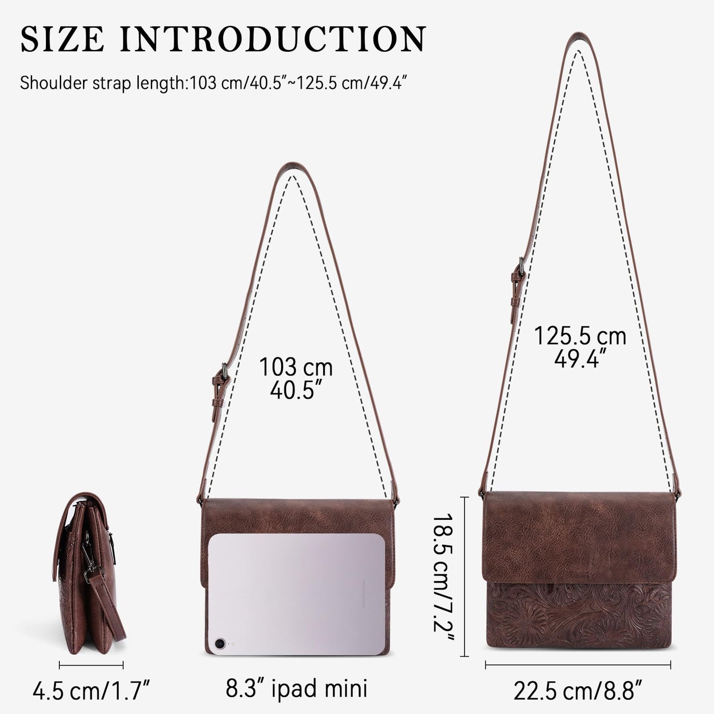 MEITRUE Small Crossbody Bags for Women, Vegan Leather Cell Phone Purse with Adjustable Strap