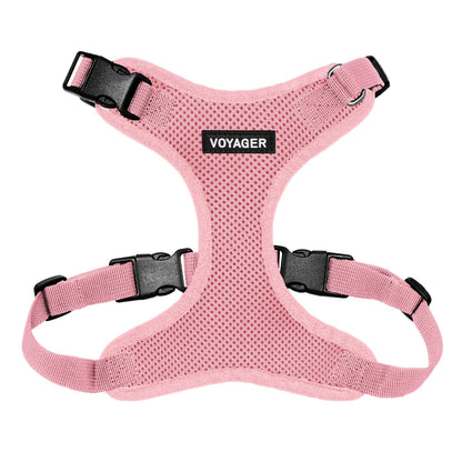 Voyager Step-in Lock Pet Harness - All Weather Mesh, Adjustable Step in Harness for Cats and Dogs by Best Pet Supplies - Pink, M