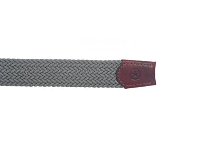 Elastic Woven Braided Belts for Men and Women Stretch Belt for Golf, Casual Wear Golf by Aaron Leather Goods (Graphite, 34)