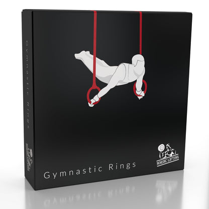 Nordic Lifting Gymnastic Rings with Straps – Heavy Duty Rings for Crossfit, Gymnastics, and Strength Training – Olympic Home Gym Equipment