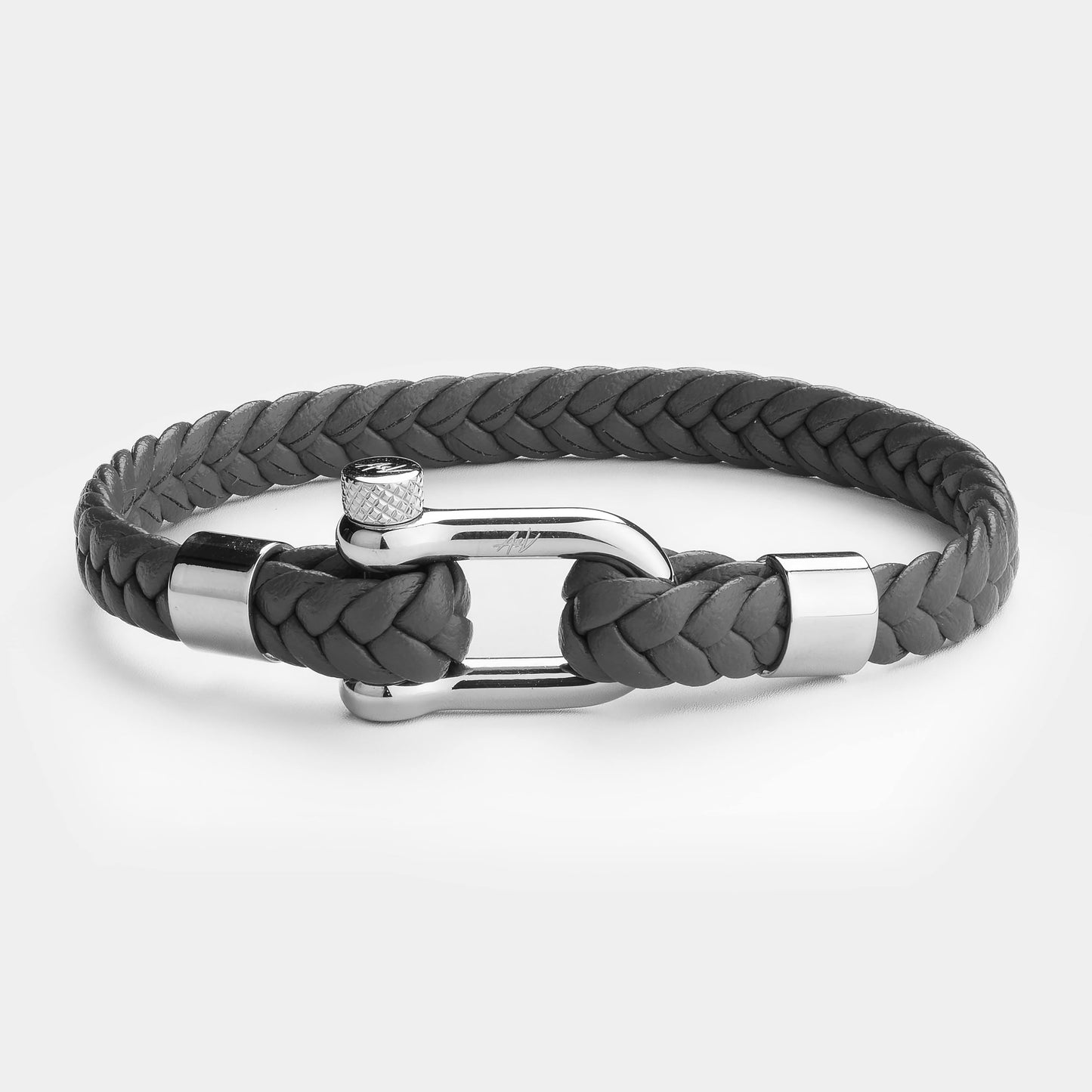 A&V Braided Leather Manhattan Gray 7.67 inch