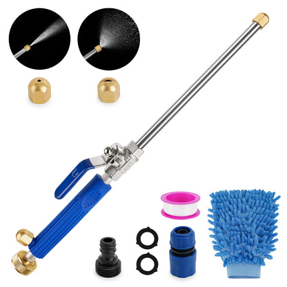 2025 Upgraded Jet Nozzle Power Washer Wand with 2 High Pressure Nozzles and Quick Connectors for Garden Hose, Hydro 2-in-1 High Pressure Heavy Duty Metal Nozzles for Watering Sprayer Cleaning Tool