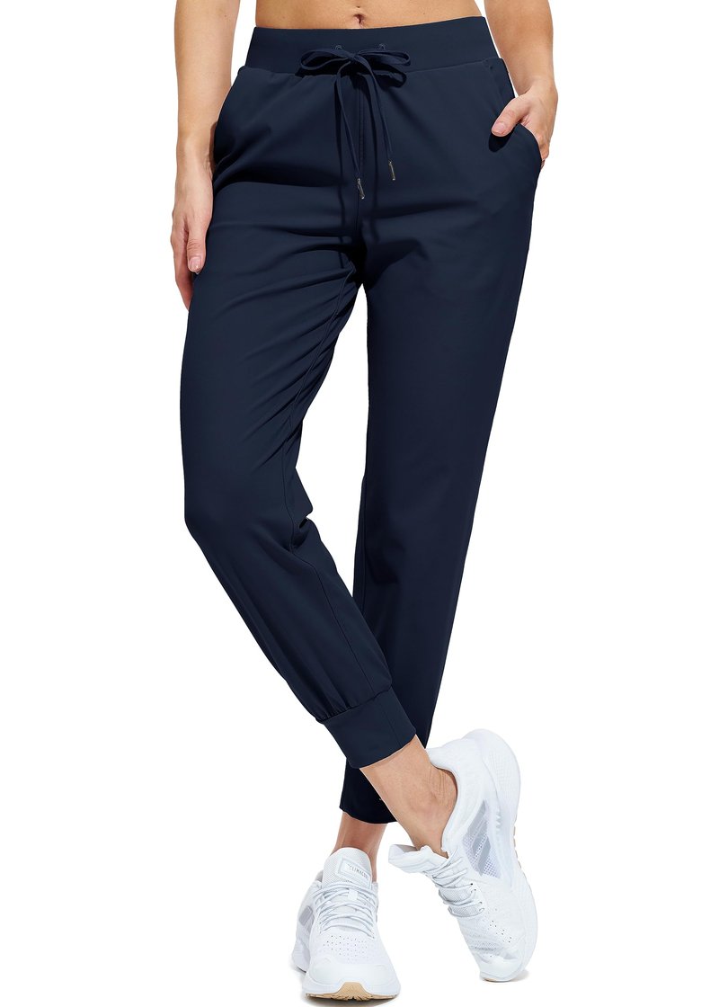 Libin Joggers for Women Tall/Regular/Petite Dance Sweatpants Athletic Workout Trousers Pants Tapered Casual Teacher Yoga Pants for Running Golf Work Cloths, Navy 3XL