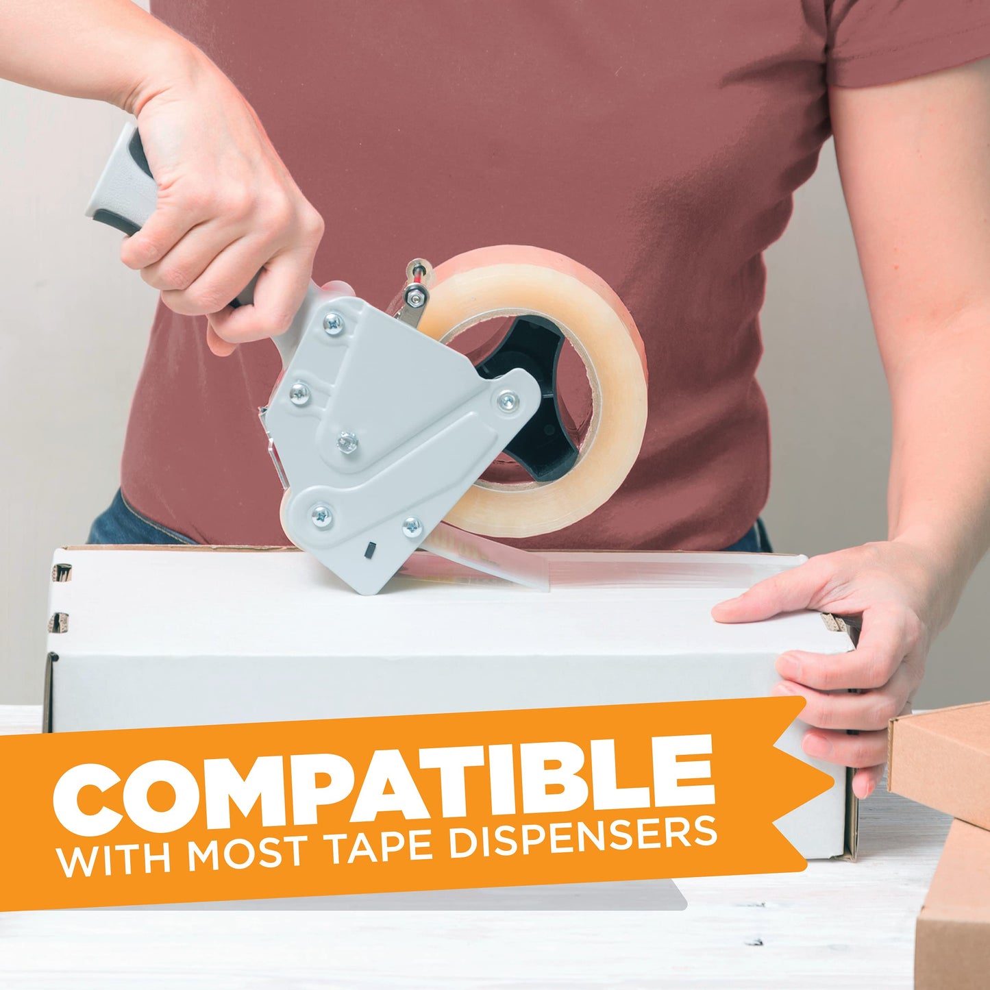 Tape King Clear Packing Tape - 60 Yards Per Roll (Pack of 6 Rolls) - Stronger & Thicker 2.7mil, Heavy Duty Adhesive Industrial Depot Tapes for Moving Packaging Shipping, Office & Storage