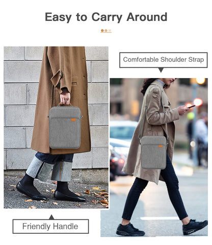 MoKo 15 Inch Laptop Sleeve Bag Fits MacBook Air 15" M2 2023, MacBook Pro 14" M2 2023, Galaxy Tab S9 Utra 14.6" 2023, Handle Carrying Case with Shoulder Strap, Indigo