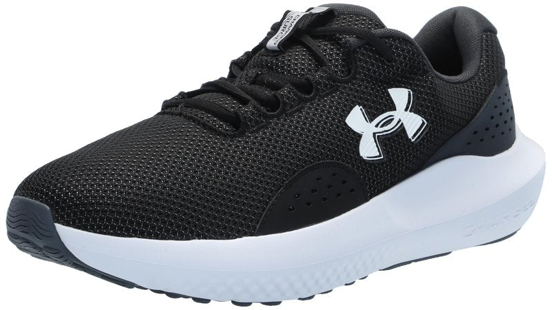 Under Armour Men's Surge 4, (002) Black/Anthracite/White, 8, US