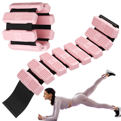 Pilates Wrist & Ankle Weights for Women, Wearable Wrist & Leg Weights Set of 2(1Lb Each) Adjustable Ankle Weights for Walking, Yoga, Dance, Pilates, Pool Exercises and Gym