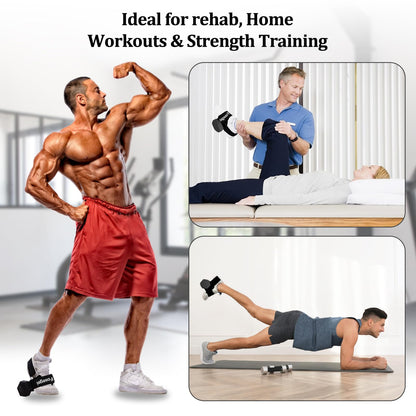 Dumbbell Foot Attachment, Tibialis Trainer, Adjustable Ankle Weights, Leg Workouts at Home for Hip Flexors, Ankle Straps for Weight Lifting, Shin Splint, Hamstring Curls, Leg extensions