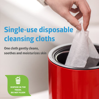 FitRight Personal Cleansing Wipes with Aloe 8x10 Unscented 600 Count