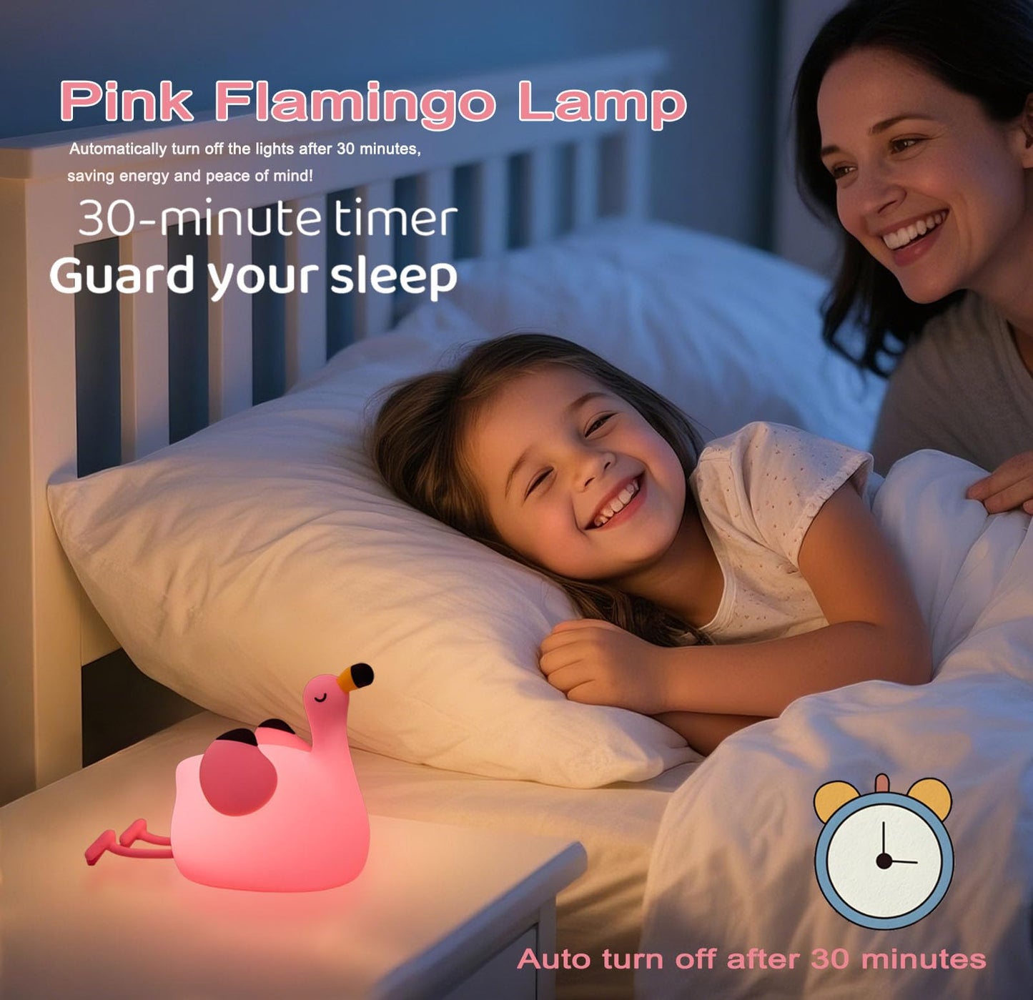DREAMING MY DREAM Flamingo Night Light,Dimmable Silicone Animal Nursery Night Light,Pink Flamingo Lamp Decor for Kids Room Bedroom,Birthday Christmas Unique Gift for Kids boy Girls