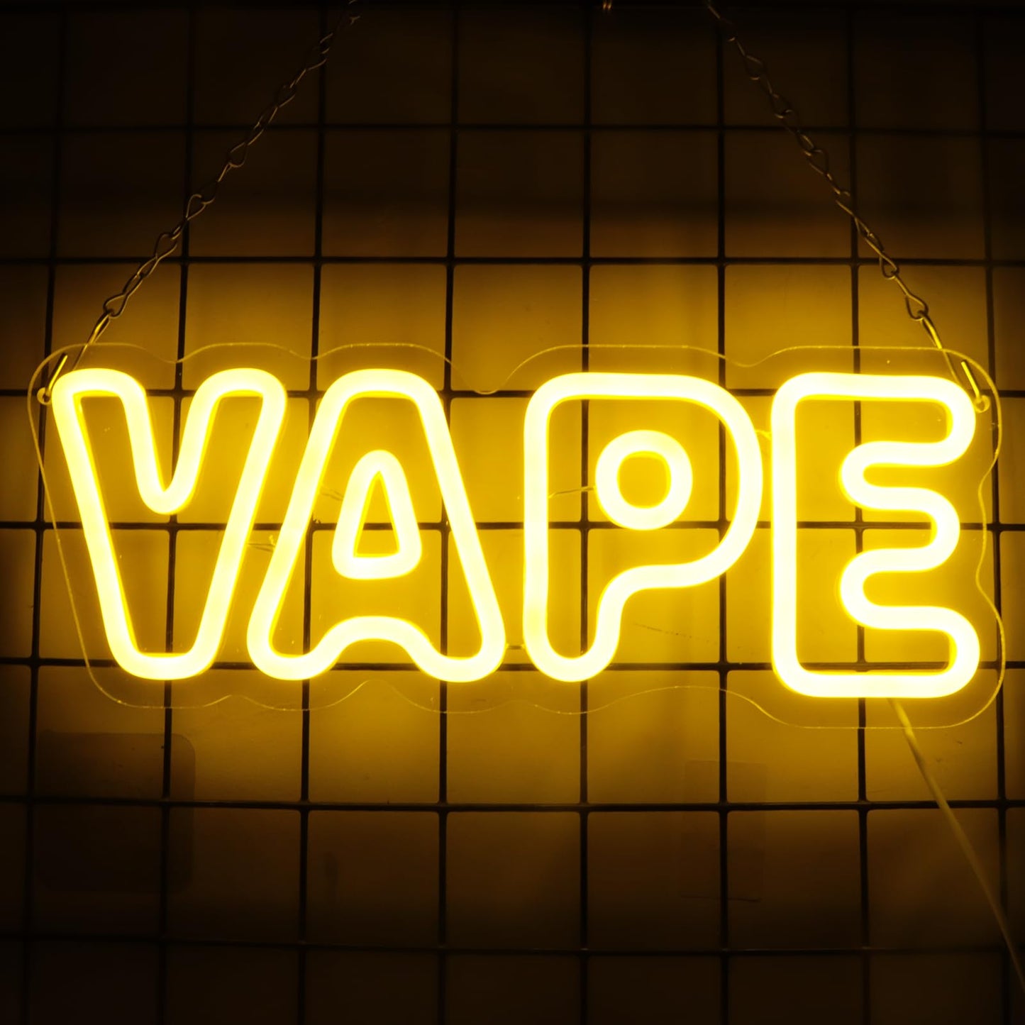 KODGGHK Vape LED Neon Light Sign, Bright LED Vape Sign by USB with Dimmable ON/OFF Switch Neon Lights for Store Window Hanging for Sale Business,Man Caver, Bar, Smoking Lounge,Party
