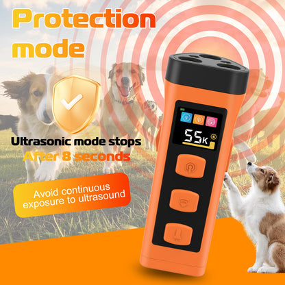 OKSJ Dog Bark Deterrent Device, 2025 Anti Barking Device for Dogs 65FT Far Ultrasound Dog Bark Deterrent, Humane Alternative to Training Collars, Works Indoors & Outdoors - Stubborn Barking Solution