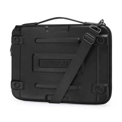MOSISO Hard Shell Laptop Case Sleeve, 15-16 inch Computer Bag Compatible with MacBook Air 15/Pro 16,HP,Dell,Lenovo,Asus, Notebook, Abstract Geometric Waterproof Carrying Case Bag with Strap, Black