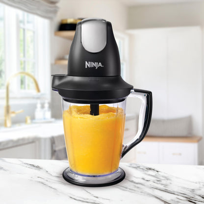 Ninja QB900B Master Prep Food Processor Blender with 48 oz Pitcher & 16 oz Chopping Bowl, Perfect for Frozen Blending & Chopping, 400 Watts, Dishwasher Safe, Countertop, Grey