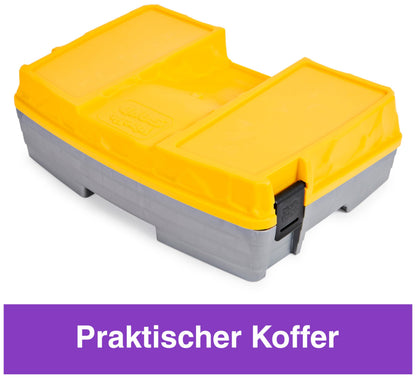 Kinetic Sand, Construction Site Folding Sandbox with 2lbs Play Sand & Toy Truck, Sensory Toys for Kids Ages 3 and up