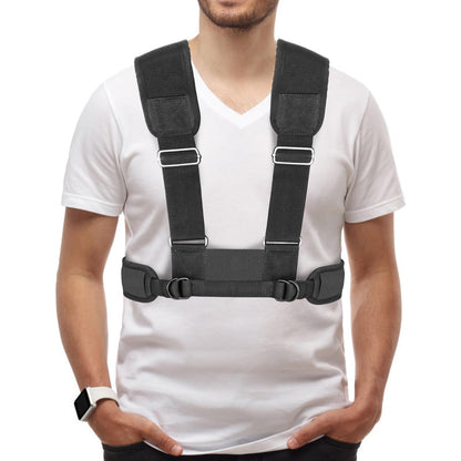 Dolibest Sled Harness for Fitness Resistance, Works with Tire, Sled and Parachute -Adjust Padded Shoulder Strap, Durable and Comfortable, Ideal for Running, Football Speed and Strength Training -Black