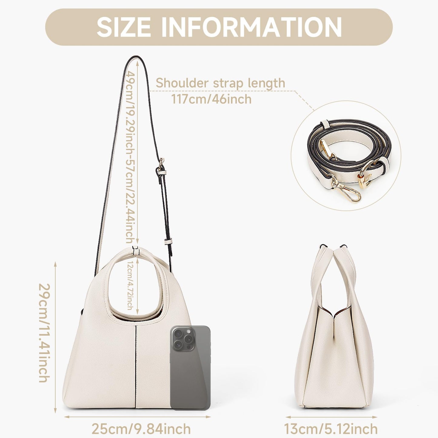 Women's Top Handle Handbag Small Satchel Bags Trendy Hobo Purse Crossbody Bag Faux Leather Shoulder Bag Satchel Purse