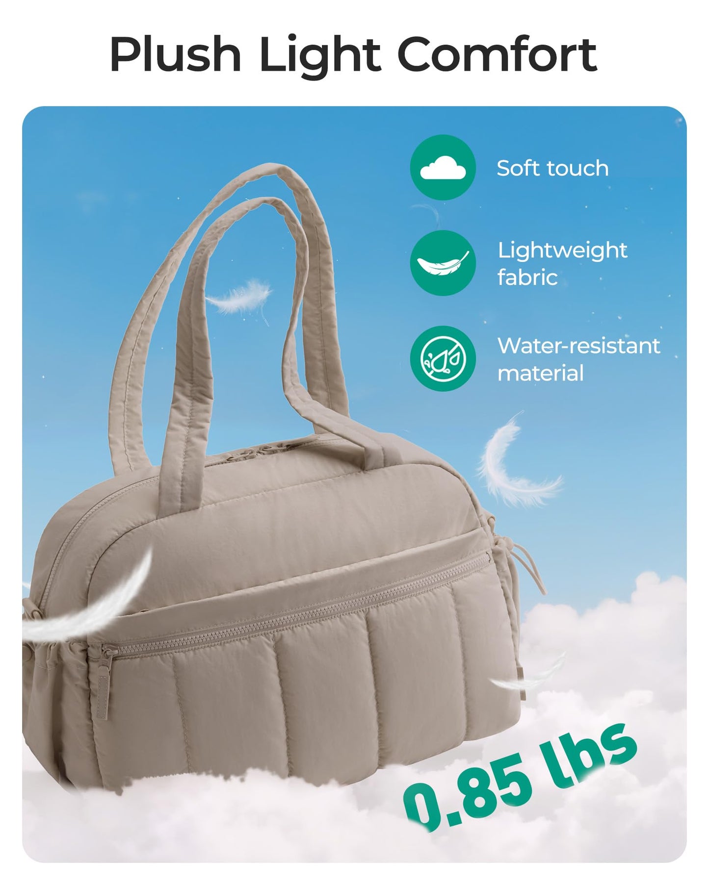 BAGSMART Gym Bag for Women, Duffle Bag for Travel with Wet Pocket, Lightweight Carry on Weekender Duffel, Water Resistant