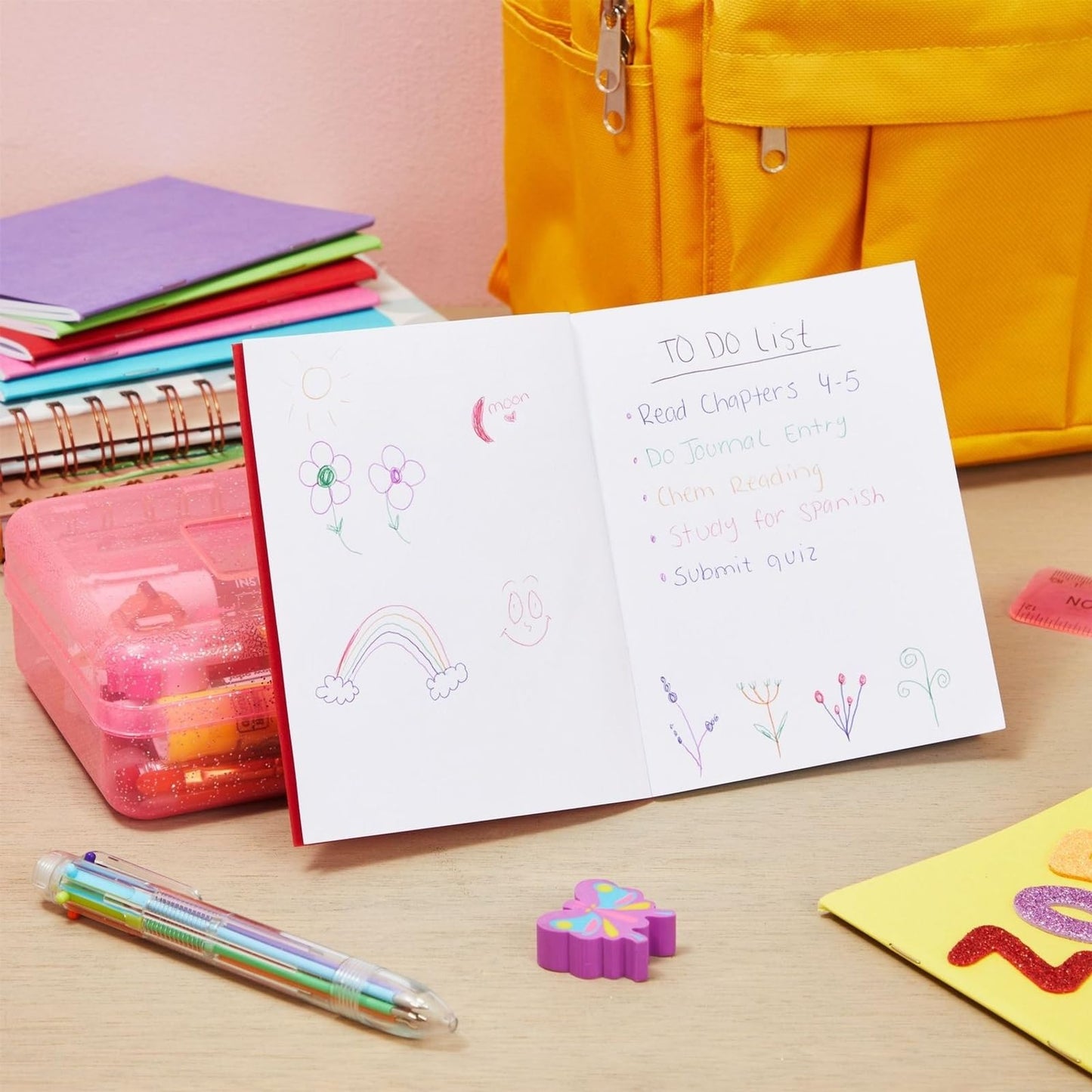 Paper Junkie 24 Pack Blank Books for Kids to Write Stories, A6 Colorful Notebooks Bulk, 4.3x5.5 in Unlined Travel Journals Scrapbooks for Students Sketching