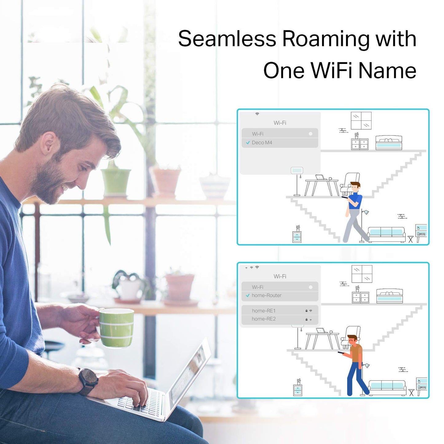 TP-Link Deco S4 Mesh AC1900 WiFi System - Up to 5,500 Sq.ft. Coverage, Replaces WiFi Router and Extender, Gigabit Ports, Works with Alexa, Deco S4(3-Pack)