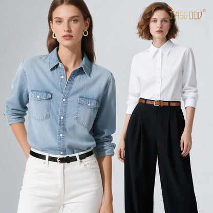JASGOOD 4 Pack Women Skinny Leather Belt for Dresses with Gold Buckle Ladies Thin Waist Belt for Jeans Pants，Black+Brown+White+Coffee