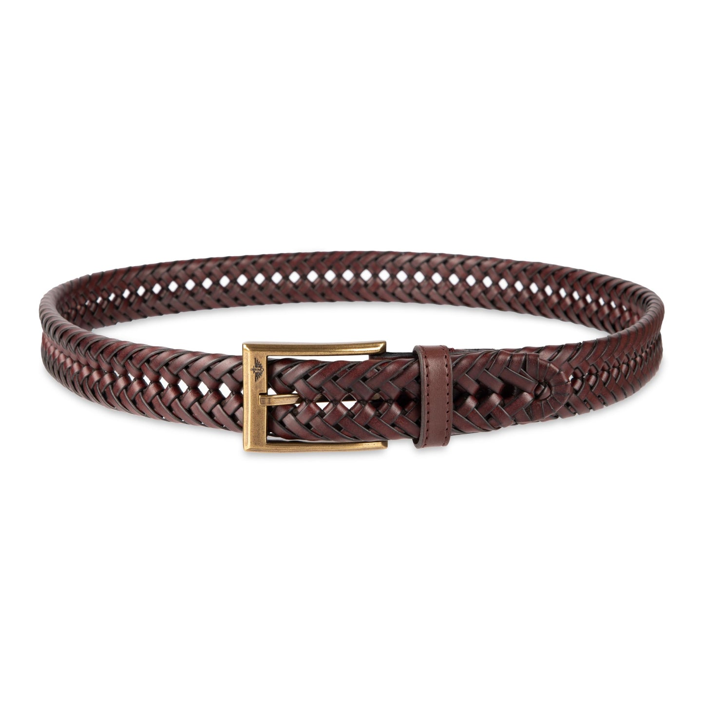 Dockers Men's Leather Braided Casual and Dress Belt,Brown,32