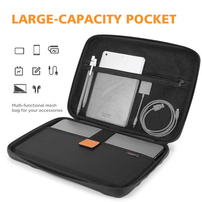 NIDOO 14 inch Laptop Sleeve Carrying Case Computer Bag for 14" MacBook Pro M5 Max/13 13.6" MacBook Air M5 M4/ 13.5" Surface Laptop 6 5/ Asus ZenBook 14/Lenovo ThinkPad Shockproof Hardshell Handle