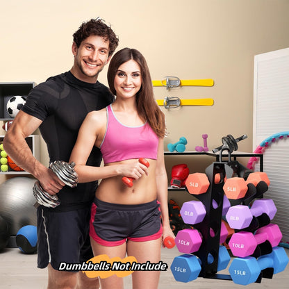 Weight Rack for Dumbbells, 4 Tiers A-Frame Dumbbell Rack Stand Only for Home Gyms Workout (Dumbbells not include)