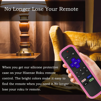 Silicone Protective Controller Cover fits for Roku TV Voice Remote | Element Roku | Westinghouse Roku TV Controller Cover,Glow in The Dark