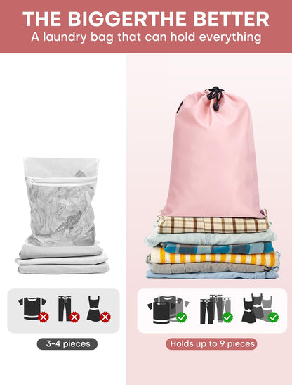 SDGFUI 6 PCS Set Compression Packing Cubes for Travel, Lightweight Packing Organizer Bags Travel Essentials for Carry On, Suitcase, Home Closet - Pink