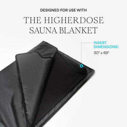 HigherDOSE Infrared Sauna Blanket Towel Insert - Reusable & Machine-Washable Liner for Infrared Blanket - 100% Organic Cotton Sauna Towel - Absorbs Sweat & Simplifies Clean-Up (30" x 69")