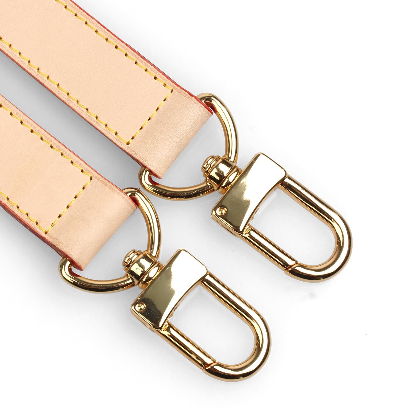 jiesinlov Vachetta Leather Strap Replacement Crossbody Adjustable with Shoulder Strap Pads for SPEEDY 30 35 40,for Keepall travel duffel bags (Apricot 1.0in)