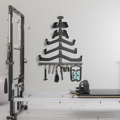 LTTGX LAT Pulldown Attachment Storage Rack Wall Mount, Mag Grip LAT Pull Down Bar & Cable Machine Attachment Holder for Home Gym