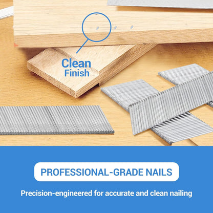 meite 16 Gauge 20 Degree Angled Finish Nails 1-1/2 Inch Galvanized Rust-Proof Finishing Nails for Electric or Pneumatic Finish Nailer - Cabinet Crown Baseboard Trim & Molding (24,000 PCS)
