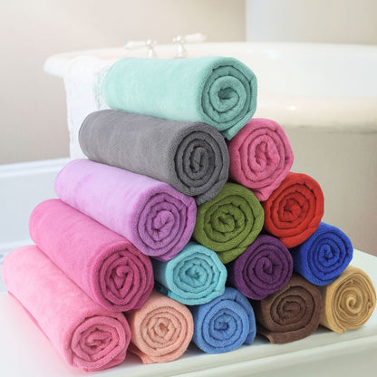 JML Microfiber Towels, Bath Towel Sets (6 Pack, 27" x 55") - Extra Absorbent, Fast Drying, Multipurpose for Bath, Swimming, Fitness, Sports, Yoga, Dark Blue/Green/Pink