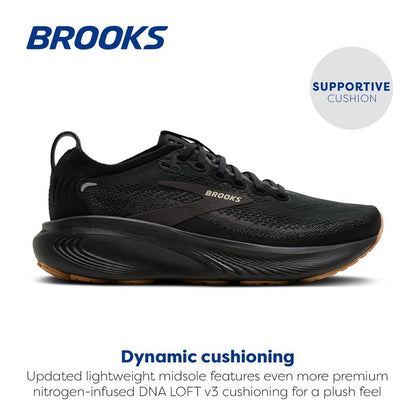 Brooks Women’s Adrenaline GTS 25 Supportive Running & Walking Shoe - Black/Biscuit - 5 Medium
