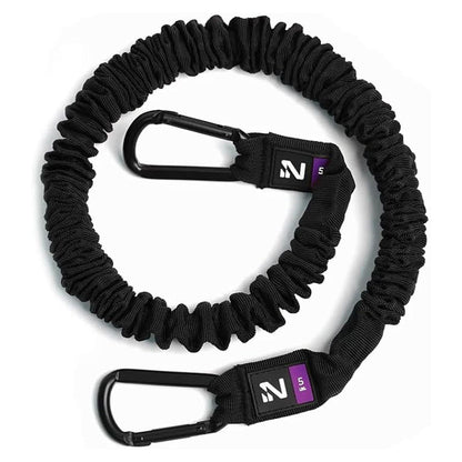 Iron Neck Resistance Band - Durable Exercise Band with Steel Carabiners for Neck Trainer, Exerciser, & Strengthener - Training, Strength Workouts, Stretching, & Rehab - Home Gym Accessories - 5 lbs.