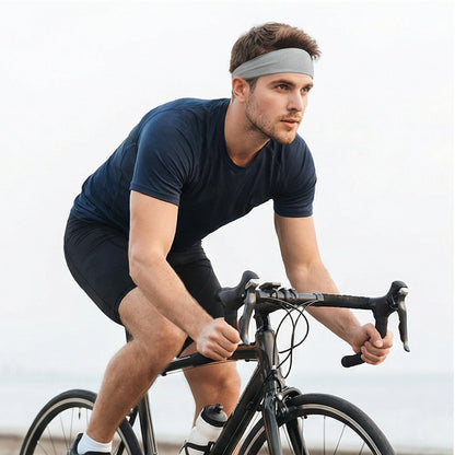 Sports Headband Quick-Dry Sweatband for Men Women Soft Moisure Wicking Headbands Breathable Athleticl Headbands Stretchy Comfortable Unisex Sweatbands for Running Cycling Gym (5 Pcs)