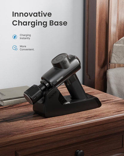 RENPHO Active Thermacool Deluxe Massage Gun Deep Tissue with Charging Stand, Fathers Day Dad Gifts Handheld Back Massager with Heat and Cold, Percussion Body Muscle Masajeador for Athletes Pain Relief