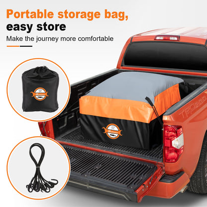 Sailnovo Truck Bed Cargo Bag, 36 Cubic ft 100% Waterproof Cargo Bag for Truck Bed, Heavy Duty PVC Truck Cargo Bag Fits Any Truck Size with 4 Stretch Cord, Packing Bag (59''x48''x22'')