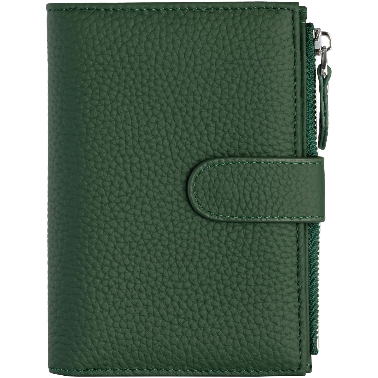 ilovever Passport wallet and Card Slot Combo RFID Blocking Slim Leather Travel Passport Wallet for Men and Women with Zippered Coins Pocket Passport holder, Green