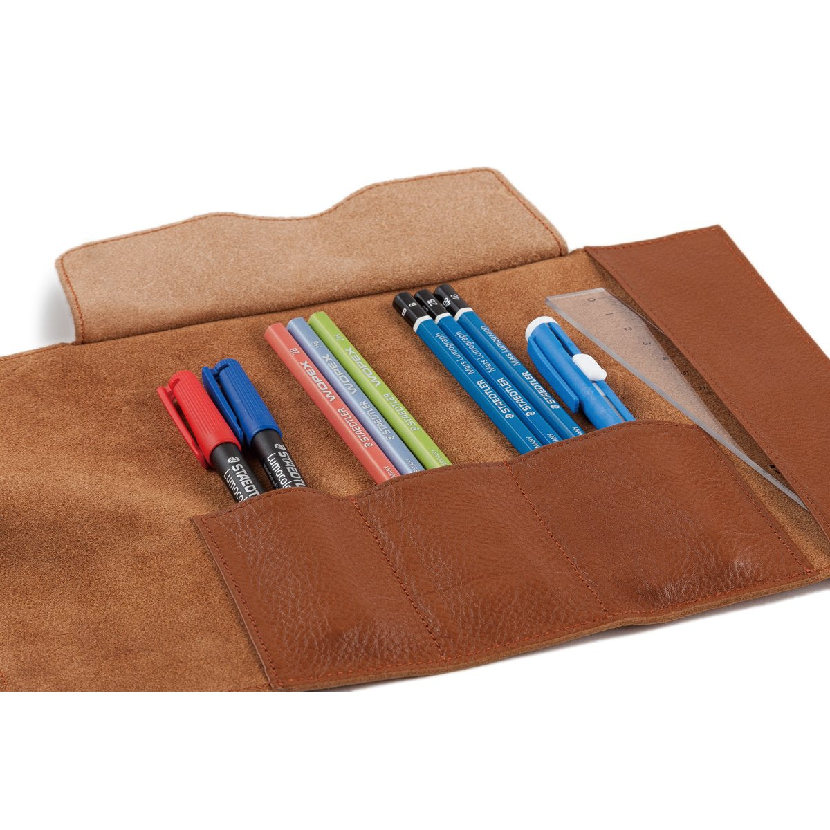 STAEDTLER Pencil Case Leather Leather Pencil Case Brown 900 LC-CA