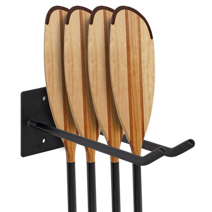 LINGVUM Paddle Storage Wall Rack with Non-scratch Cover, Metal Paddle Holder for Kayak, Paddle Board and Canoe Paddles