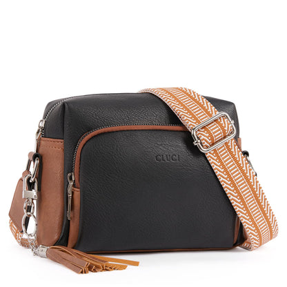 CLUCI Crossbody Bags for Women Trendy, Vegan Leather Shoulder Handbags，Purses for Women with Adjustable Wide Strap