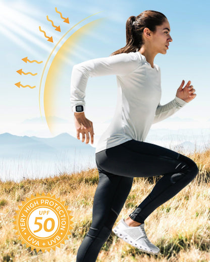 isnowood Swim Shirts for Women, UPF 50+ UV Sun Protection Long Sleeve Shirt, Lightweight Quick Dry Workout Hiking Running Rash Guard Top Lime Green