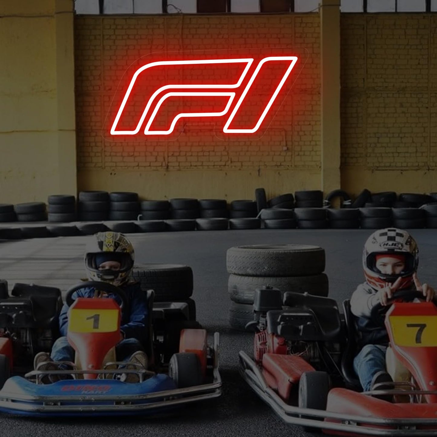 Racing Logo Neon Sign, MotorSport LED Light, Racing Sports Neon Sign, Garage Decor, Sport Car Sign, Racing art Decoration, 15.7"x7.1"