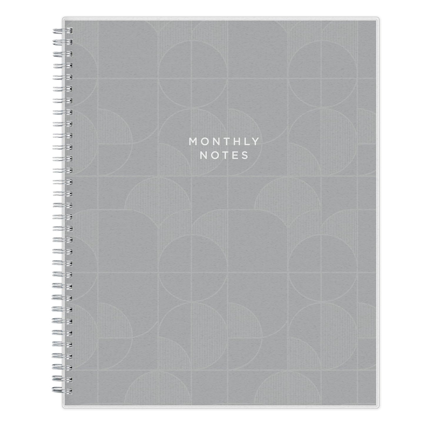 Blue Sky Note Taking Planner, Undated Planning Calendar, Monthly Layout, 8.5" x 11", Flexible Cover, With 120 Lined Notebook Pages, Durable Twin Wire Binding, Includes Snap In Bookmark, Zenra