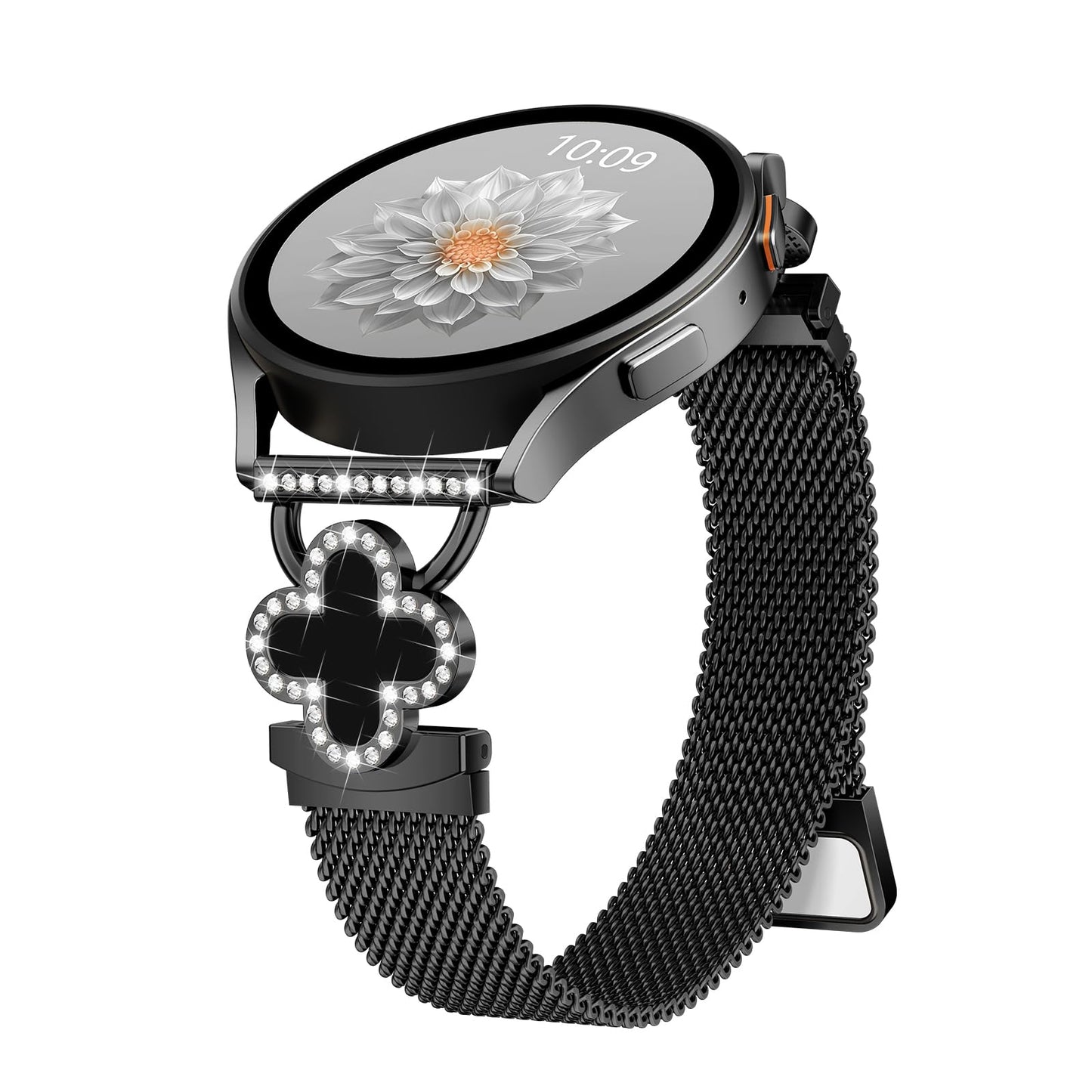 Slim Metal Bands for Samsung Galaxy Watch 7 Band 40mm 44mm,Galaxy Watch 6 5 4 FE Band/5 Pro/6 4 Classic/Active 2,20mm Milanese Magnetic Strap Dressy Wristband for Samsung Watch Bands for Women